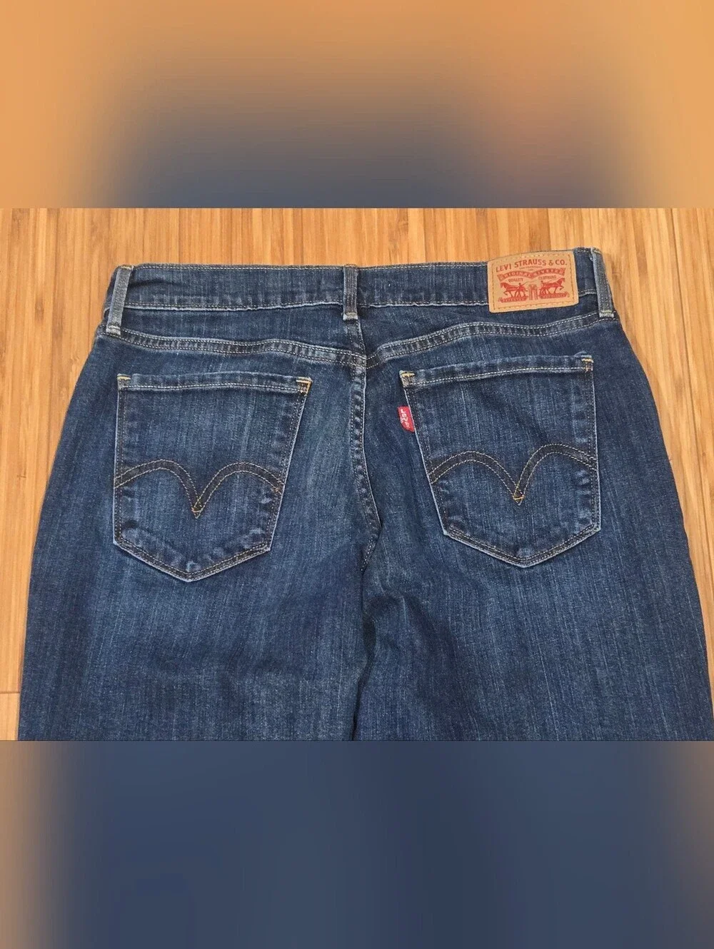 Levis 505 Classic Dark Blue Women's Straight-Leg Jeans